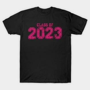 Varsity Pink Class of 2023 T-Shirt